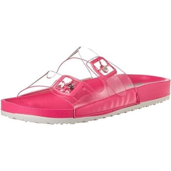 DV Dolce Vita Women's SEETHRU Slide Sandal in Pink - Size 7 - Picture 1 of 5